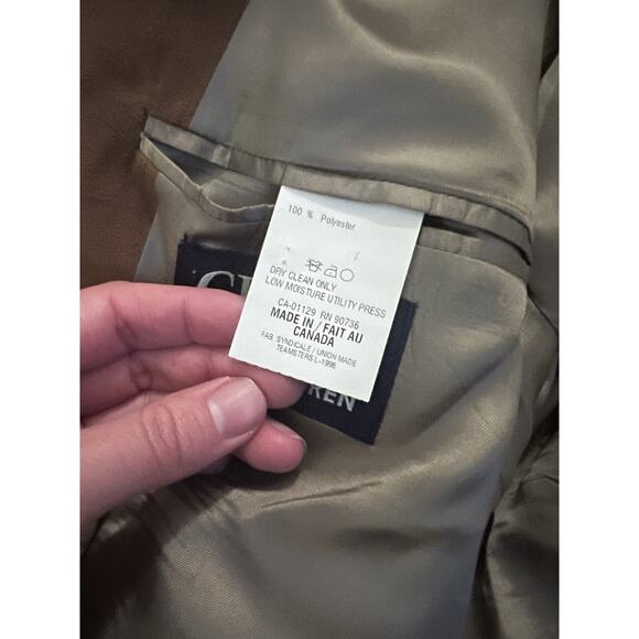 CHAPS Ralph Lauren Faux Suede Brown Jacket Blazer Classic Western Equestrian 46R - Picture 3 of 4